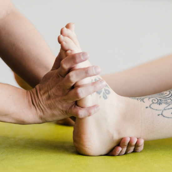 Bild von Reflexzonenmassage mit Fußbad